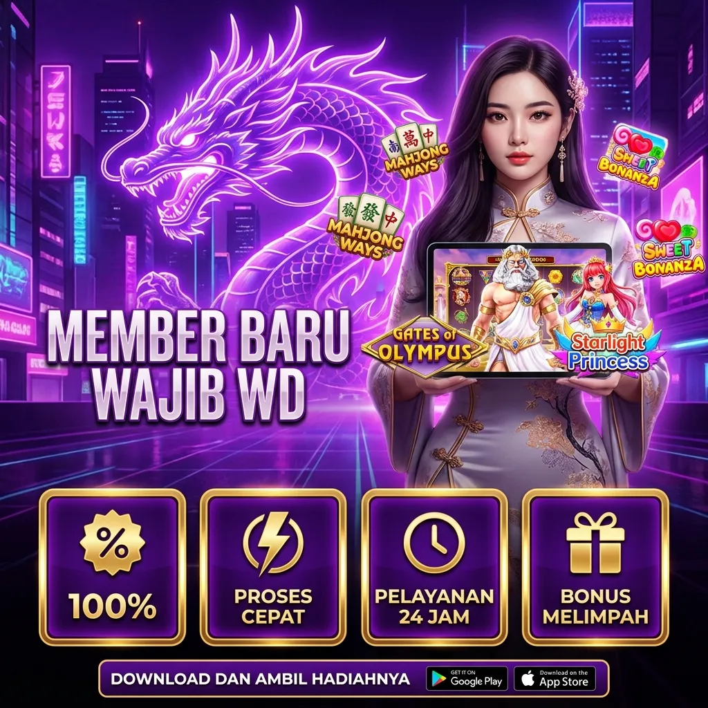 Banner Aplikasi RP77 dengan akses permainan digital